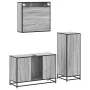 Set de muebles de baño 3 pzas madera contrachapada gris sonoma von , Badezimmermöbel - Ref: Foro24-3300953, Preis: 238,22 €, ...