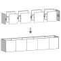 Jardinera 200x40x40 cm de acero galvanizado by , Pots and planters - Ref: Foro24-860687, Price: 98,14 €, Discount: %