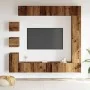 Conjunto de mueble de TV 9 piezas montado la pared madera vieja de , Muebles TV - Ref: Foro24-3329221, Precio: 355,62 €, Desc...