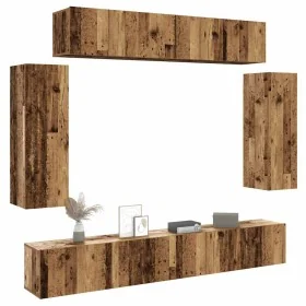 Conjunto de mueble de TV 6 piezas montado la pared madera vieja de , Muebles TV - Ref: Foro24-3329001, Precio: 278,29 €, Desc...