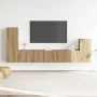 Mueble para TV de pared madera contrachapada artesanal 4 piezas de , Muebles TV - Ref: Foro24-3329216, Precio: 149,27 €, Desc...
