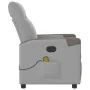 Sillón de masaje reclinable de tela gris nube de , Sillones - Ref: Foro24-4104843, Precio: 203,55 €, Descuento: %