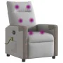 Sillón de masaje reclinable de tela gris nube de , Sillones - Ref: Foro24-4104843, Precio: 203,55 €, Descuento: %