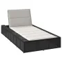 Tumbona con cojín flotante ratán sintético negro de , Tumbonas - Ref: Foro24-4104202, Precio: 212,65 €, Descuento: %