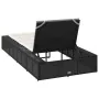 Tumbona con cojín flotante ratán sintético negro de , Tumbonas - Ref: Foro24-4104202, Precio: 212,65 €, Descuento: %