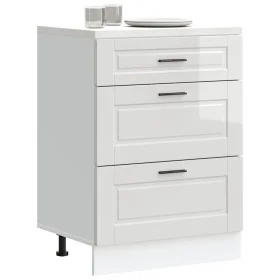 Mueble bajo de cocina Porto alto brillo blanco von , Küchenschränke - Ref: Foro24-854261, Preis: 130,84 €, Rabatt: %