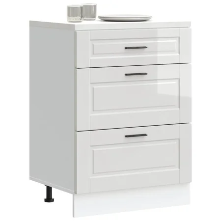 Mueble bajo de cocina Porto alto brillo blanco de , Armarios de cocina - Ref: Foro24-854261, Precio: 125,11 €, Descuento: %