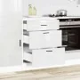 Mueble bajo de cocina Porto alto brillo blanco de , Armarios de cocina - Ref: Foro24-854261, Precio: 125,11 €, Descuento: %