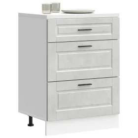 Mueble bajo de cocina porto gris cemento madera reconstituida by , Kitchen cabinets - Ref: Foro24-854263, Price: 103,72 €, Di...