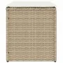 Taburetes de jardín con cojines 2 uds beige 40x40x43 cm by , Outdoor ottomans - Ref: Foro24-4104043, Price: 125,05 €, Discoun...