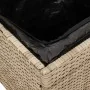 Taburetes de jardín con cojines 2 uds beige 40x40x43 cm by , Outdoor ottomans - Ref: Foro24-4104043, Price: 125,05 €, Discoun...
