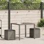 Taburetes de jardín con cojines 2 uds gris 40x40x43 cm by , Outdoor ottomans - Ref: Foro24-4104041, Price: 124,87 €, Discount: %