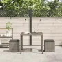 Taburetes de jardín con cojines 2 uds gris 40x40x43 cm by , Outdoor ottomans - Ref: Foro24-4104041, Price: 124,87 €, Discount: %