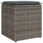 Taburetes de jardín con cojines 2 uds gris 40x40x43 cm by , Outdoor ottomans - Ref: Foro24-4104041, Price: 124,87 €, Discount: %