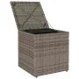 Taburetes de jardín con cojines 2 uds gris 40x40x43 cm by , Outdoor ottomans - Ref: Foro24-4104041, Price: 124,87 €, Discount: %