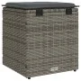 Taburetes de jardín con cojines 2 uds gris 40x40x43 cm by , Outdoor ottomans - Ref: Foro24-4104041, Price: 124,87 €, Discount: %
