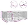 Perrera de exterior puerta acero galvanizado plateado 3x2x1 m de , Casetas para perros - Ref: Foro24-4105413, Precio: 110,27 ...