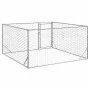 Perrera de exterior puerta acero galvanizado plateado 2x2x1 m von , Hundehütten - Ref: Foro24-4105411, Preis: 88,41 €, Rabatt: %