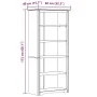 Librería BODO 5 estantes madera maciza pino gris 82x40x173 cm by , Bookcases and shelves - Ref: Foro24-355082, Price: 179,67 ...
