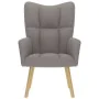 Sillón de relax de tela gris taupe by , Armchairs - Ref: Foro24-4016773, Price: 112,71 €, Discount: %
