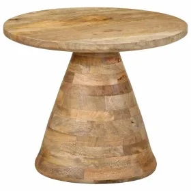 Mesa auxiliar madera maciza de mango Ø50x40 cm by , Side tables - Ref: Foro24-4017536, Price: 138,86 €, Discount: %