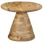 Mesa auxiliar madera maciza de mango Ø50x40 cm by , Side tables - Ref: Foro24-4017536, Price: 138,86 €, Discount: %