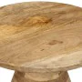Mesa auxiliar madera maciza de mango Ø50x40 cm by , Side tables - Ref: Foro24-4017536, Price: 138,86 €, Discount: %