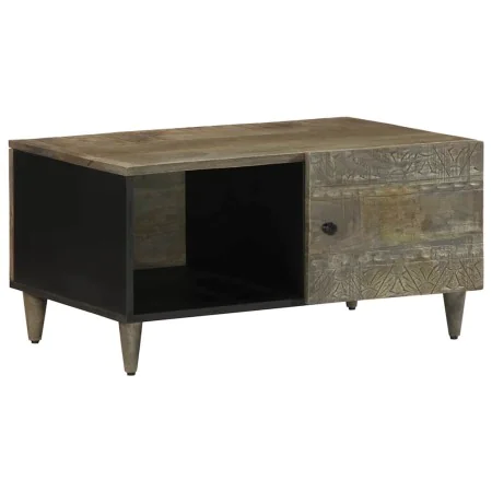 Mesa de centro de madera maciza de mango gris claro 80x50x40 cm by , Coffee table - Ref: Foro24-4017796, Price: 102,11 €, Dis...