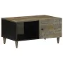 Mesa de centro de madera maciza de mango gris claro 80x50x40 cm by , Coffee table - Ref: Foro24-4017796, Price: 102,11 €, Dis...