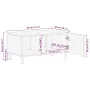 Mesa de centro de madera maciza de mango gris claro 80x50x40 cm by , Coffee table - Ref: Foro24-4017796, Price: 102,11 €, Dis...