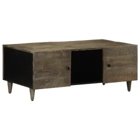 Mesa de centro madera maciza de mango gris claro 100x54x40 cm by , Coffee table - Ref: Foro24-4017804, Price: 136,16 €, Disco...