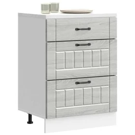 Mueble bajo de cocina Lucca madera contrachapada gris sonoma de , Armarios de cocina - Ref: Foro24-854275, Precio: 109,52 €, ...