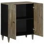 Aparador de madera maciza de mango gris claro 60x33,5x75 cm by , Lockers and storage cabinets - Ref: Foro24-4017794, Price: 1...