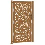 Puerta de jardín diseño llama acero desgastado 105x180 cm de , Puertas de jardín - Ref: Foro24-4100997, Precio: 228,46 €, Des...