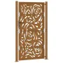 Puerta de jardín diseño llama acero desgastado 105x180 cm de , Puertas de jardín - Ref: Foro24-4100997, Precio: 228,46 €, Des...