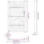 Puerta de jardín diseño llama acero desgastado 105x180 cm de , Puertas de jardín - Ref: Foro24-4100997, Precio: 228,46 €, Des...