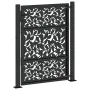 Puerta de jardín diseño de hoja de acero negra 105x130 cm de , Puertas de jardín - Ref: Foro24-4100960, Precio: 197,31 €, Des...