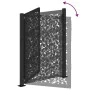 Puerta de jardín diseño de hoja de acero negra 105x130 cm de , Puertas de jardín - Ref: Foro24-4100960, Precio: 197,31 €, Des...