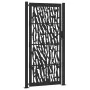 Puerta de jardín de diseño con raíl de acero negro 105x205 cm von , Gartentore - Ref: Foro24-4100983, Preis: 238,54 €, Rabatt: %