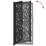 Puerta de jardín de diseño con raíl de acero negro 105x205 cm von , Gartentore - Ref: Foro24-4100983, Preis: 238,54 €, Rabatt: %