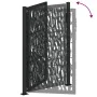 Puerta de jardín negra con diseño de carril de acero 105x155 cm by , garden gates - Ref: Foro24-4100981, Price: 206,09 €, Dis...