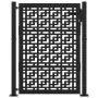 Puerta de jardín diseño en cruz de acero negra 105x130 cm von , Gartentore - Ref: Foro24-4101000, Preis: 209,23 €, Rabatt: %