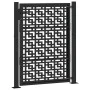 Puerta de jardín diseño en cruz de acero negra 105x130 cm von , Gartentore - Ref: Foro24-4101000, Preis: 209,23 €, Rabatt: %