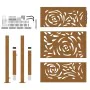 Puerta de jardín diseño llama acero desgastado 105x130 cm von , Gartentore - Ref: Foro24-4100995, Preis: 204,25 €, Rabatt: %