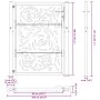 Puerta de jardín diseño llama acero desgastado 105x130 cm von , Gartentore - Ref: Foro24-4100995, Preis: 204,25 €, Rabatt: %