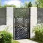 Puerta de jardín diseño en cruz de acero negra 105x180 cm by , garden gates - Ref: Foro24-4101002, Price: 258,59 €, Discount: %