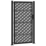 Puerta de jardín diseño en cruz de acero negra 105x180 cm by , garden gates - Ref: Foro24-4101002, Price: 258,59 €, Discount: %