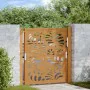 Puerta de jardín de acero desgastado diseño ondulado 105x105 cm von , Gartentore - Ref: Foro24-4100974, Preis: 166,13 €, Raba...