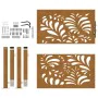 Puerta de jardín de acero desgastado diseño ondulado 105x105 cm von , Gartentore - Ref: Foro24-4100974, Preis: 166,13 €, Raba...