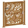 Puerta de jardín de acero desgastado diseño ondulado 105x105 cm von , Gartentore - Ref: Foro24-4100974, Preis: 166,13 €, Raba...